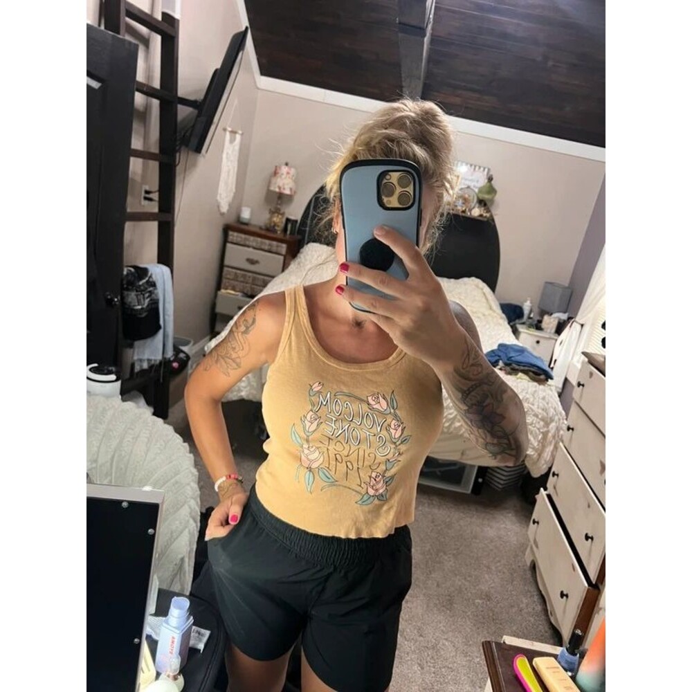 Volcom stone, graphic print tank top